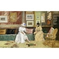 thumbnail image 2 of William Merritt Chase 14x11 Gold Ornate Wood Frame and Double Matted Museum Art Print Titled - A Friendly Call (1895), 2 of 4