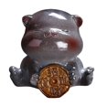 thumbnail image 4 of Escultura de gato para mascota de té, regalo para un amigo amante del té, animal pequeño coleccionable Estilo B, 4 of 9