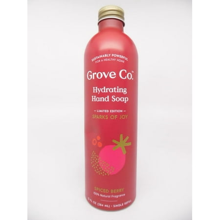 Grove Co. Limited Edition Sparks of Joy Hydrating Hand Soap  Spiced Berry  13oz.