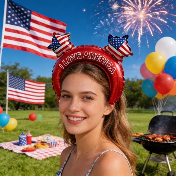 Globos patrióticos para la decoración del Día de la Independencia – Decoración de PVC para fiestas, festivales y celebraciones del Día de la Bandera