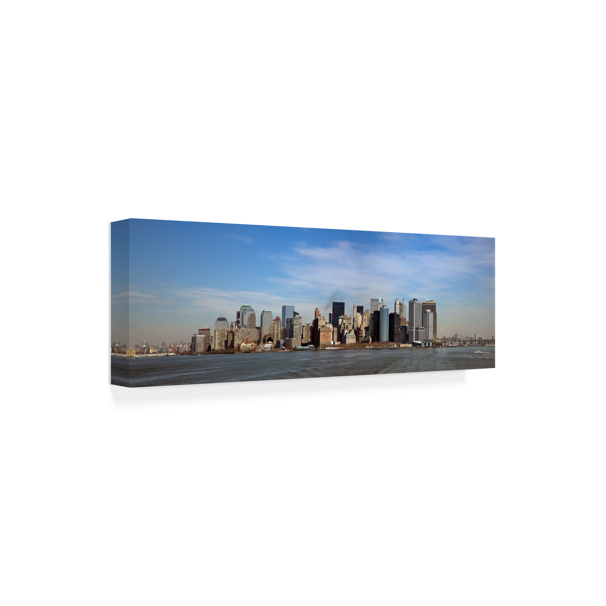 Trademark Fine Art 'Lower Manhattan Panorama New York Color Pan' Canvas Art by Monte Nagler