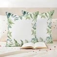 thumbnail image 3 of Eucalyptus Leaves Outdoor Waterproof Pillow Covers, Summer Pastoral Botanical Watercolor Decorative Square Throw Pillowcase Sofa Cushion Sham for Patio/Couch/Chair, 26"x26" 2 Pack, 3 of 8