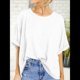 thumbnail image 4 of Camiseta Holgada Informal de Verano de Corta para Mujer. XL, 4 of 8