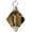 Brown, variant on April - Clear Crystal Bicone - Good Luck Green Four Leaf Clover Charm Bead Dangle with Mini 2025