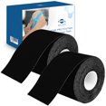 thumbnail image 1 of Cinta Kinesiológica Axion 2 Rollos 5 m Impermeable Negra, 1 of 8