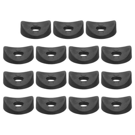 26Pcs Plastic Round Washers, 8mm x 25mm x 3mm Black PE Concave Washer Spacer Hardware Machine Fastener for Round Tube Fixing