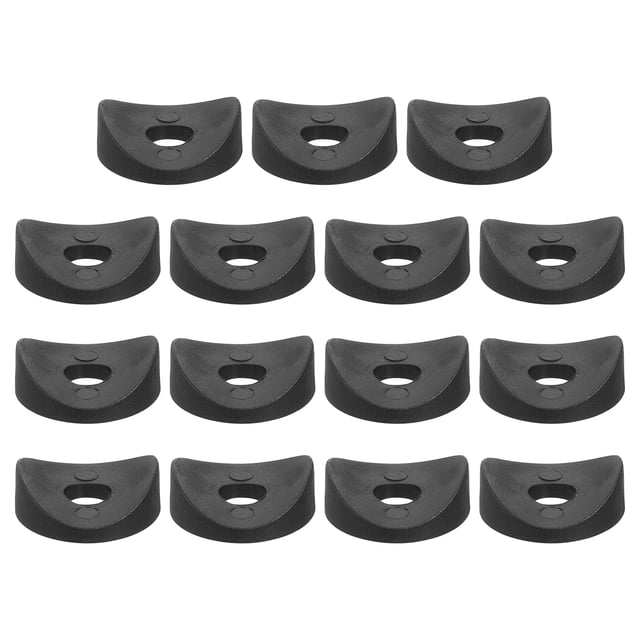 Unique Bargains Lot de 50 Rondelles en Plastique, 8mm x 25mm x 3mm Rondelle Concave Noire