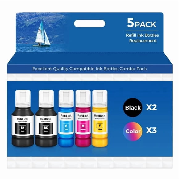 Compatible for EPT502 Ink Refill Bottles ET-2850 ET-3850 ET-4850 ET-15000 Ink Refill for ET 2850 ET 3850 ET-4760 ET-3760 ET-4950 ET-2760 ET-3830 ET 4
