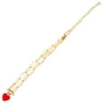 thumbnail image 2 of Shisuyan Anklet Red 1Set 8.3In Nickel Free Lead Free Cadmium Free Durable, 2 of 9