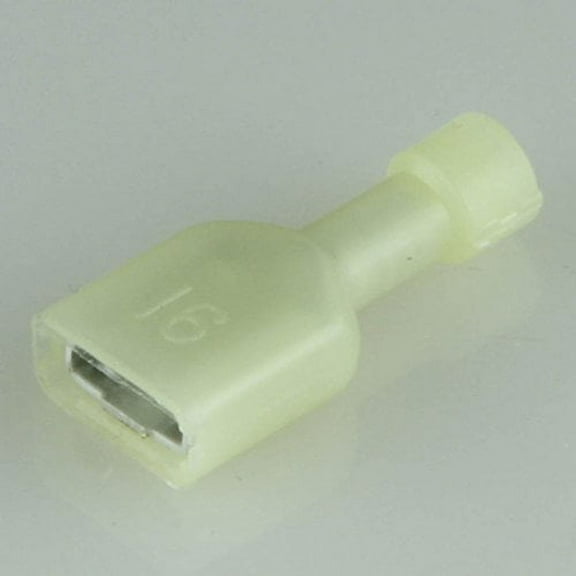 MOLEX 19003-0071 TERMINAL FEMALE DISCONNECT 0.25IN, CRIMP, YELLOW (10 pieces)