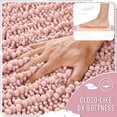 thumbnail image 3 of Alfombra de baño Yimobra, antideslizante, lavable, 80 x 50 cm, color rosa claro, 3 of 7