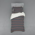 thumbnail image 1 of Ambesonne Tribal Bedding Set 3 Pcs, Herringbone Motifs, Twin, Pink Lilac Pale Green, 1 of 3