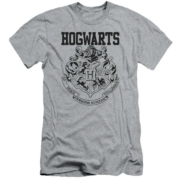 Harry Potter Men's Hogwarts Athletic Slim Fit T-shirt Athletic Heather