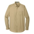 thumbnail image 5 of Mens Long Sleeve Professional Uniform Carefree Cotton/Polyester Poplin Shirt Wheat X-Large, 5 of 6