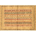 thumbnail image 1 of Ahgly Company Indoor Rectangle Abstract Brown Modern Area Rugs, 7' x 9', 1 of 4