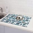 thumbnail image 6 of Sikiie Modern Furniture Dish Drying Mat, Kitchen Counter Mat, Self Drying Mat for Kitchen Counter Dish Drying Pad ,for Dishes, Utensils, Pots and Pans（24" x 18"）, 6 of 7