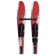 Full Throttle Kids Junior Shaped Skis (Red, 54-Inch)