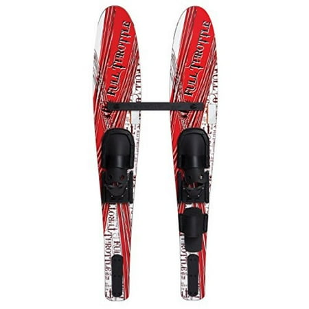 Full Throttle Kids Junior Shaped Skis (Red, 54-Inch)