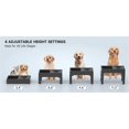 thumbnail image 2 of Cuencos elevados para perros Yashi Cuenco elevado ajustable alimentación lenta agua antiderrames color negro, 2 of 5