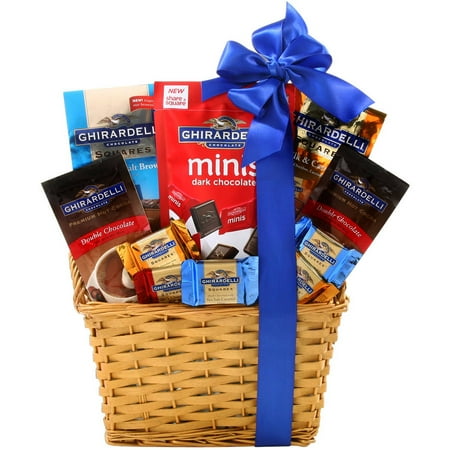 Alder Creek Ghirardelli Wicker Gift Basket, 7 pc - Walmart.com