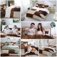 thumbnail image 6 of Cow Cowhide Duvet Cover Set Twin Size Abstract Brown Seam Leather Soft Lightweight Comforter Covers 4 Piece Bedding Set with 1 Duvet Cover 1 Bed Sheet & 2 Pillow Shams, 6 of 8