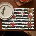 thumbnail image 5 of Pioneer Flower Floral Print Pattern Summer Placemats Table Placemats Set Of 4-Linen Kitchen Washable Placemats Table Mats 12x18 Inch Non-Slip Heat Resistant, 5 of 5