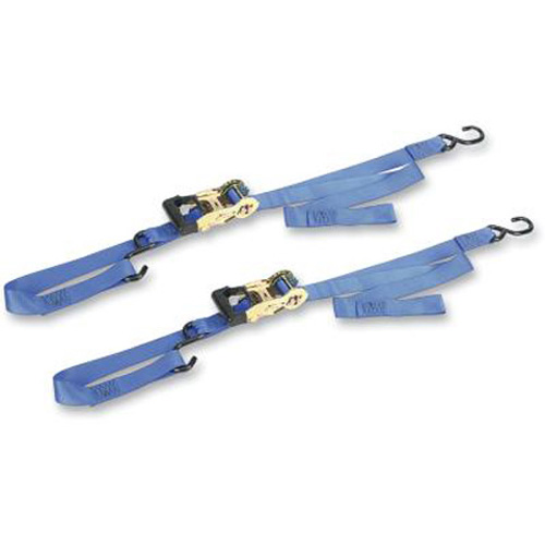 BIG BIKE GRADUAL RELEASE RATCHET STRAP BLUE