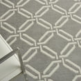 thumbnail image 6 of Nourison Jubilant Trellis Grey 6' x 9' Area Rug, (6x9), 6 of 8