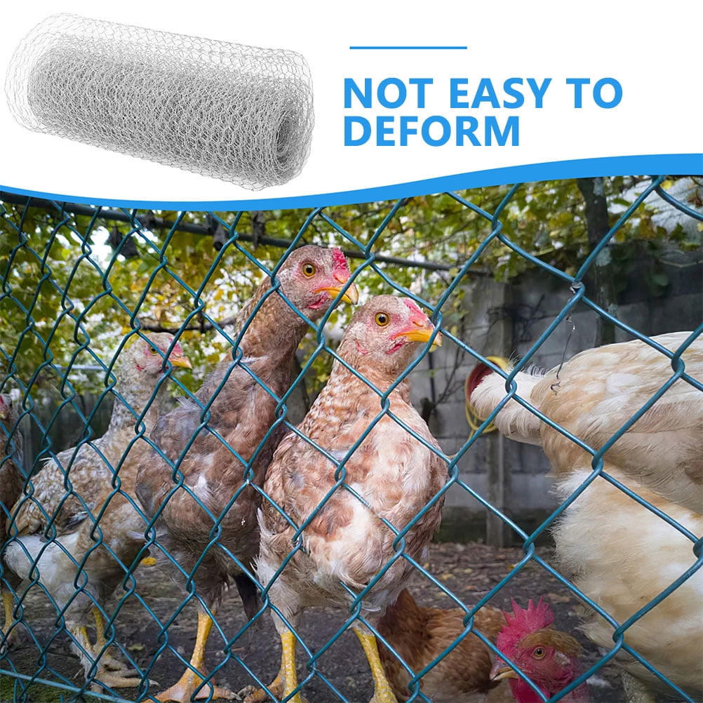 LOLIPPYY 1 Roll Hexagonal Chicken Wire Mesh Fence, Garden Poultry Netting for Animal Enclosure and Plant