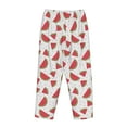 thumbnail image 5 of Goofa Hand Drawn Watermelon Printed Soft Pajama Pants for Women, Wide Leg Comfy Casual Lounge Yoga Pants-Large, 5 of 9