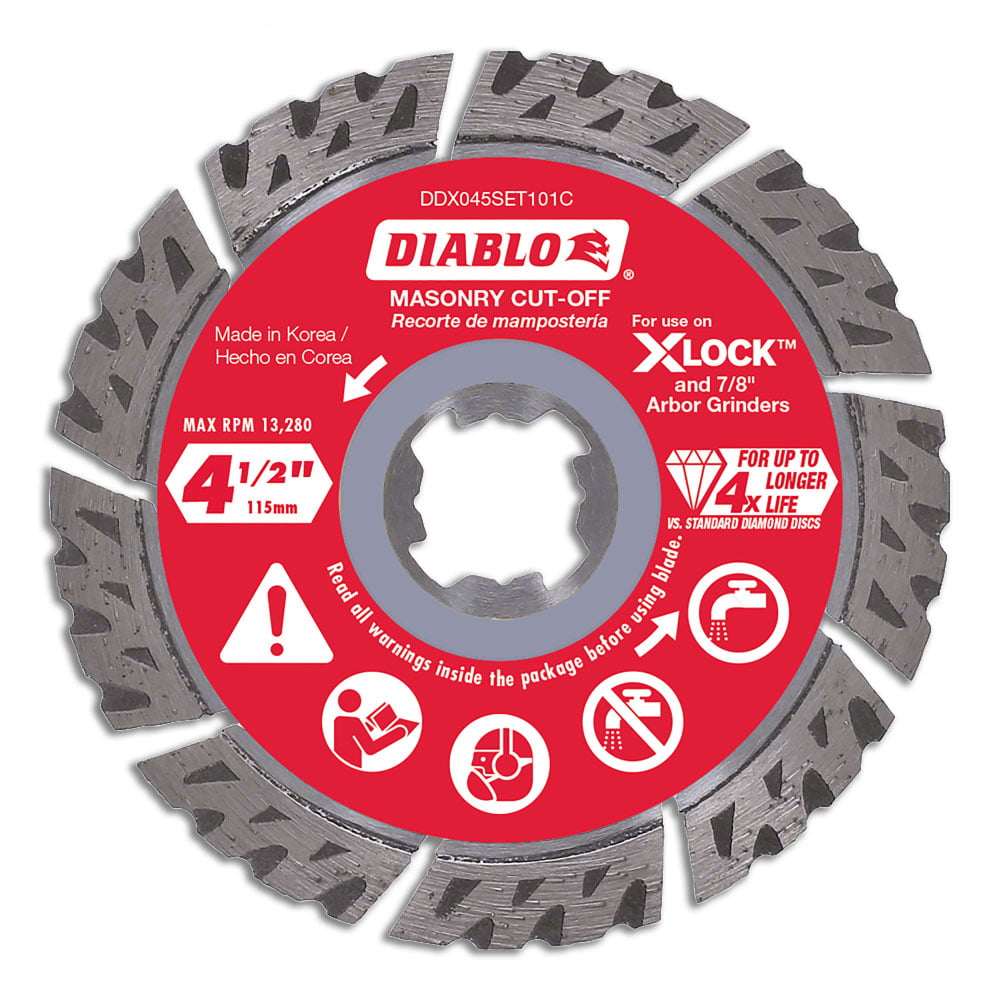 Diablo 6 in Diamond Segmented Turbo Cut-Off Discs for Masonry