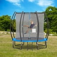 thumbnail image 2 of FDW Trampoline 8 Pi avec Enceinte Trampoline de Mise en Forme Extérieur Rembourrage de Couverture de Ressort en PVC pour Enfants et Adultes, 2 of 7