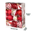 thumbnail image 3 of hulanddfd Christmas Tree Ball Ornament Set - 12Pcs Red Shatterproof Xmas Hanging Balls, Christmas Hanging Pendant for Tree Wreath and Wedding Holiday Party Decor 6cm/2.36", 3 of 3