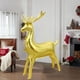 thumbnail image 4 of Reno Decorativo de Aluminio para Fiestas Navideñas | Dorado | 122,5 X 83,5 X 55 Cm | Ligero | Forma de Reno, 4 of 6