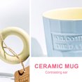 thumbnail image 4 of Taza de café de cerámica de 320ml, taza de té para oficina y uso doméstico, con tapa y cuchara, 4 of 5