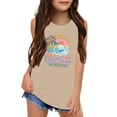thumbnail image 2 of JAJAHO Girls Summer Sleeveless Tank Tops Cute Round Neck Loose Fit Casual Graphic Tees For Toddlers And Kids 2-10Y Stylish Onesie, 2 of 4