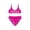 Hot Pink, variant on Paiwinds Girls Princess Two Piece Swimsuit High Waist Backless Bikini Set with Side Knot for Beach Pool Party Summer Swimwear 2-12 Years