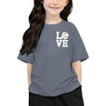 thumbnail image 3 of Hiijoy Little Girls Baseball Graphic Tshirt Loose Short Sleeve Casual Sports T-Shirt Tee, 3 of 6