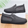 thumbnail image 7 of pwidon Men's Slip On Breathable Mesh Walking Shoes Non Slip Comfort Casual Loafer Lightweight Work Sneakers Gray 41, 7 of 7