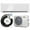 White, variant on Costway 12000 BTU Wifi Enabled Mini Split Air Conditioner & Heater with Heat Pump Black