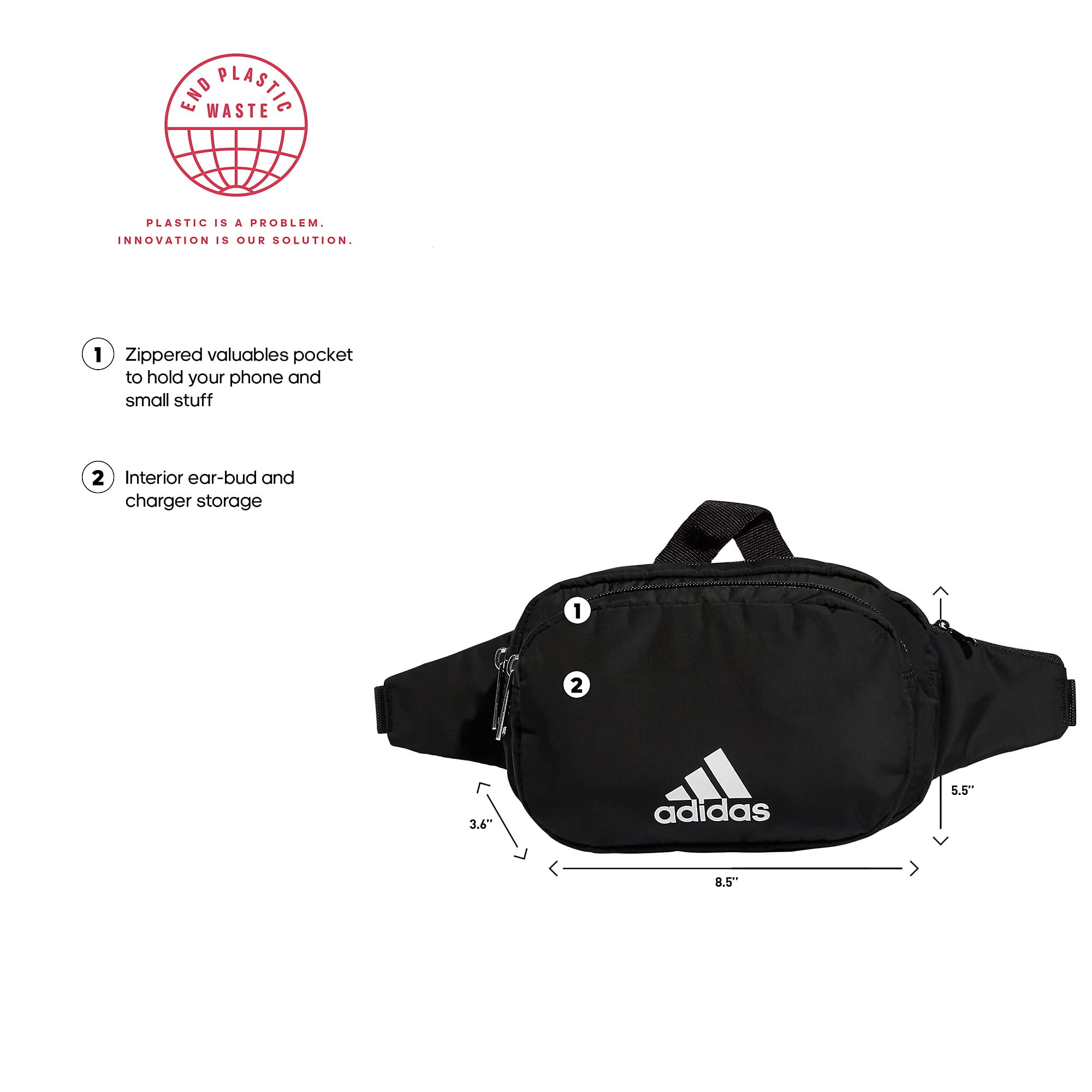 adidas Must Have Waist Pack, Black, One Size - Walmart.com