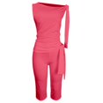 thumbnail image 4 of NMMUED Jumpsuits for Women Casual Strapless Jumpsuits for Women One Piece Jumpsuits for Women Capri Jumpsuits for Women Fitted Jumpsuits for Women Elegant Jumpsuits for Women, Red S, 4 of 7