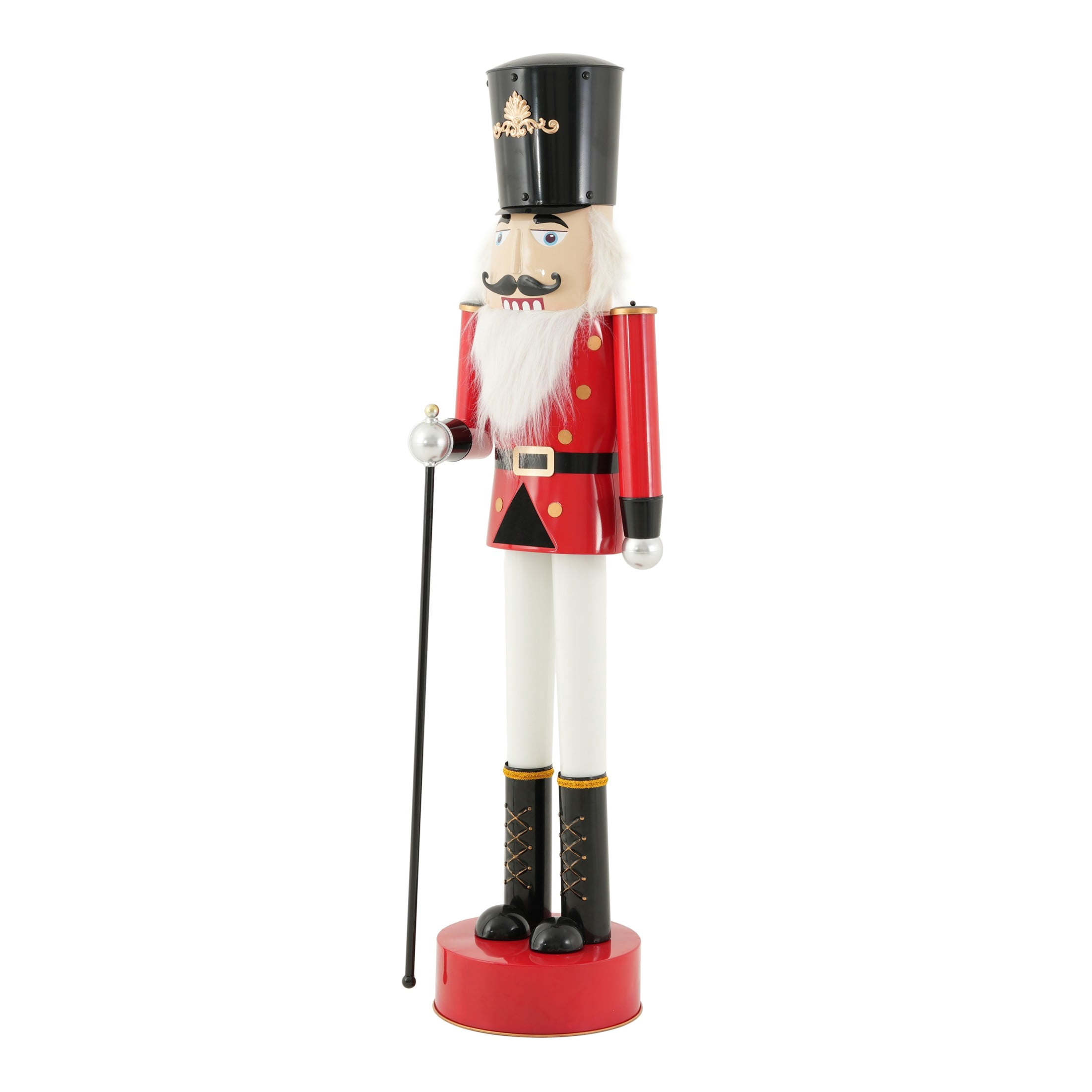 Christopher Knight Home 64" Iron Nutcracker Soldier Statue with Scepter, Ornament Christmas Decoration