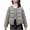 Gray, variant on Women's Lightweight Puffer Jacket Hooded Winter Coat Packable Down Jacket Coffee S