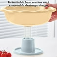 thumbnail image 5 of SPOORYYO Do-pamine Flower Fruit Tray, Draining Bowl with Detachable Base, Decorative High-Legged Snack Tray for Living Room Coffee Table, 5 of 6