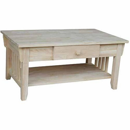 International Concepts Ot-61C Mission Coffee Table, Ready To Finish