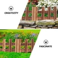 thumbnail image 5 of BESTONZON DIY Wood Decorative Fence Garden Fencing Balcony Fence Garden Wood Fence, 5 of 6