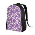 thumbnail image 2 of Cauagu Daisies Flowers Print Backpacks,Travel Daypack Casual Laptop Backpack Bookbag Fits 15 Inch Computer for Men Women, 2 of 8