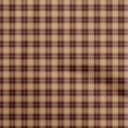 thumbnail image 1 of oneOone Cotton Poplin Light Brown Fabric Check Sewing Fabric By The Yard Printed Diy Clothing Sewing Supplies 56 Inch Wide, 1 of 4