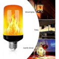 thumbnail image 4 of 4 Pack E27 Flame Light Bulbs 4W Base LED Flame Effect Bulbs 4 Lighting Modes Decorative Indoor Bulbs for Home Garden Party, 4 of 5
